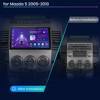 Junsun V1 AI Voice Wireless CarPlay Android Auto Radio для Mazda 5 2005 - 2010 4G Авто Мультимедиа GPS 2din авторадио Изображение 2