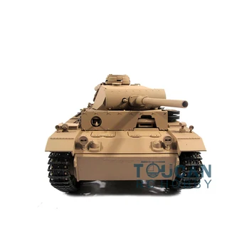 Mato 100% металлический желтый немецкий танк Panzer III Infrared RTR RC Tank 1223 Усиленные металлические шестерни RC Модель TH00659-SMT8 Изображение 2