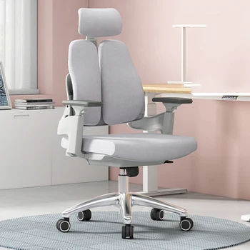 Nordic Grey Эргономичный удобный рабочий стол Стул Дизайнер Бизнес Складной настольный стул Игровой мобильный расслабляющий домашний мебель Изображение 2