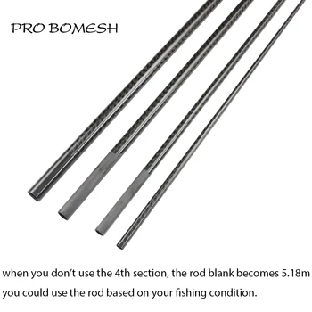 Pro Bomesh 6M 615 г 5-секционный пятнистый ножевой стержень Blank Xrays Wrapping Carbon Fiber Rock Fishing Part DIY Ремонт удочки Изображение 2