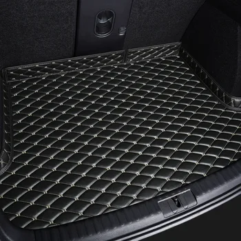 PU кожа изготовленные на заказ коврики багажника автомобиля для Land Rover Discovery 3 Discovery 4 5 2017-2022 Детали интерьера Автомобильные аксессуары Ковер Изображение 2