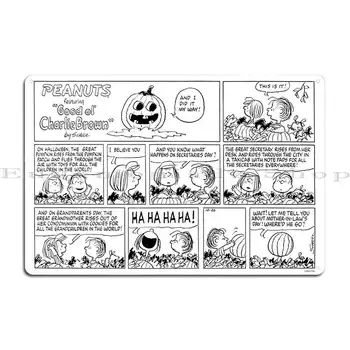 Pumpkin Way Bw Комикс Металл Табличка Плакат Ретро Принт Настенная роспись Гостиная Винтаж Жестяной знак Плакат Изображение 2