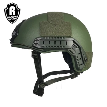 Roewe 3A Стандартный полевой боевой армейский зеленый арамид/СВМПЭ тактический быстрый шлем High Cut Изображение 2