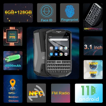 Unihertz Titan Pocket QWERTY Клавиатура Портативный смартфон 4G Android 11 6 ГБ 128 ГБ Восьмиядерный Две SIM-карты Разблокированный NFC Мобильный телефон Изображение 2