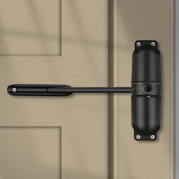  автоматический дверной доводчик Предохранительная пружина дверных доводчиков, регулируемая закрывающая дверная петля, дверной доводчик для самозакрывающейся двери Изображение 2