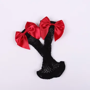 Ажурные носки для женщин Летние тонкие полые сетчатые носки Галстук-бабочка Lolita Girls Kawaii Sock Calcetines de la Mujer Изображение 2