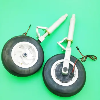  Антивибрационное шасси с ЧПУ с пневматическим колесом с электрическим тормозом для радиоуправляемого самолета с турбиной реактивного дрона класса от 30 до 40 кг Изображение 2