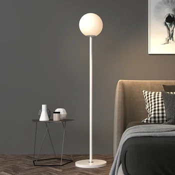 вертикальный торшер для спальни минималистичный свет для гостиной роскошный торшер прикроватный угловой светильник в стиле Теплая окружающая среда Изображение 2