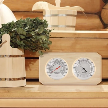  Гигрометр для сауны Термометр Гигрометр 2 в 1 Измерение температуры влажности в помещении Оборудование для деревянной сауны Изображение 2