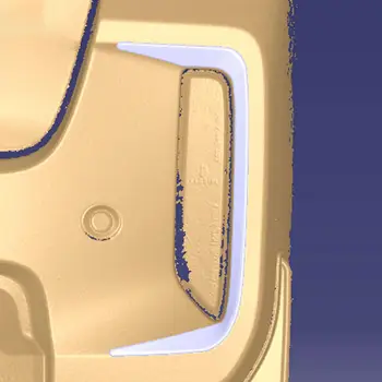 Для Mitsubishi Delica Mini 23 Модифицированный задний бампер Противотуманная фара Гальваническое покрытие Декоративная рамка Крышка задней противотуманной фары Изображение 2
