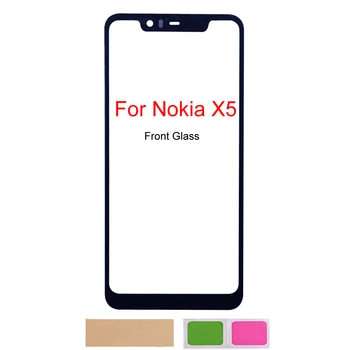 Для Nokia X5 X71 X7 2018 Панель с сенсорным экраном для Nokia TA1109 TA1131 Передняя стеклянная крышка панели Запчасти для ремонта телефона Изображение 2