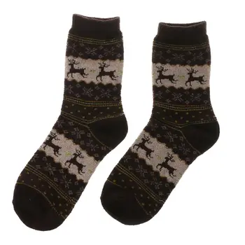 Женские зимние носки Рождественский подарок Теплые шерстяные носки 37JB Изображение 2