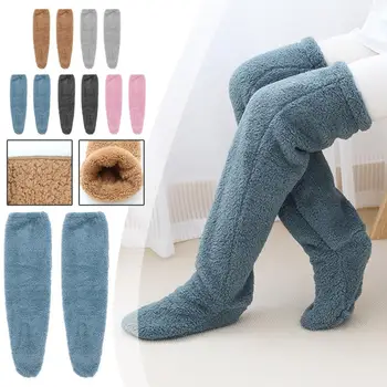 Зимние чулки для теплых ног для женщин и мужчин Многофункциональная кровать для сна с одеялом старые холодные ноги теплые носки для сна для ног warmi Y3B7 Изображение 2