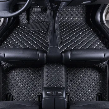  Изготовленные на заказ кожаные автомобильные коврики 100% для Hyundai i30 2018 2019 Авто Накладки для ног Аксессуар для стайлинга Интерьер Tapetes Para Carros 차량용품 Изображение 2