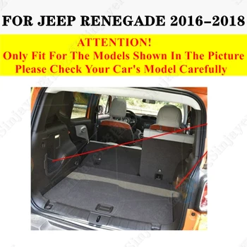  коврик багажника автомобиля для JEEP Renegade 2018 2017 2016 плоский боковой задний груз защищает ковровый вкладыш крышка хвостовой багажник лоток прокладка транспортные средства запчасти Изображение 2