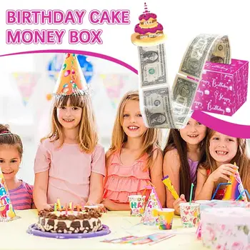  Коробка с сюрпризом на день рождения с забавной функцией накачки денег Идеальный подарок для мамы, сестры, брата, жены или подруги Money Box Cak H5B4 Изображение 2