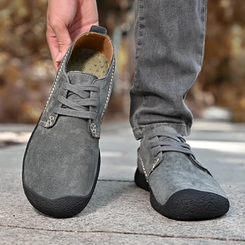 Мужская повседневная обувь Кроссовки Модные лоферы из натуральной кожи Удобная обувь для вождения Zapatos de hombre Мужская обувь большого размера Изображение 2