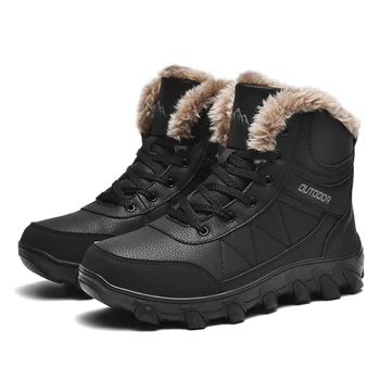 Мужские ботинки Повседневные LuXury Cowboy Chelsea Army Tactical Outdoor Platform Высокая женская обувь Щиколотка Кожаные кроссовки Зима Изображение 2