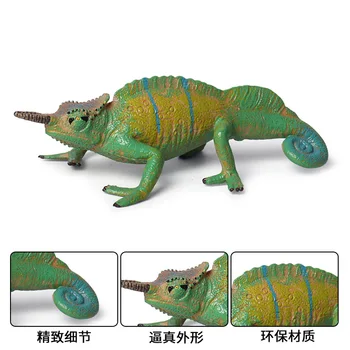 Новая коллекция Симулятор модели рептилии игрушка твердый хамелеон ящерица дети познание амфибия модель украшения Изображение 2