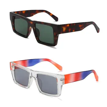 Новые солнцезащитные очки Y2K для мужчин и женщин Модные солнцезащитные очки Очки для мужчин Бренд Дизайнер Квадратные очки Оттенки Женские очки Oculos Изображение 2