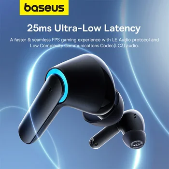 Оригинальные наушники Baseus AeQur G10 Беспроводные наушники Bluetooth 5.3 Hi-Fi TWS Наушники Fone Gamer A+C Гарнитура с двойным подключением Pro Изображение 2