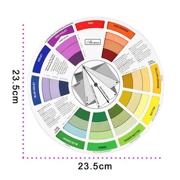 Пигмент Цветовой круг Круглые бумажные аксессуары для микроблейдинга губ Изображение 2