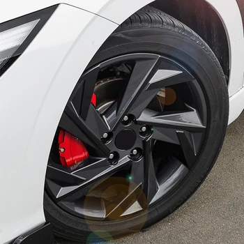 Пленка ступицы колеса внешняя защитная наклейка ярко-черная наклейка для Hyundai Elantra CN7 2023 Изображение 2