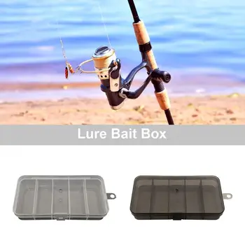 Прозрачная коробка для рыболовных снастей Lua Lua Ящик для приманки Органайзер для бусин Приманки и крючков Коробка для рыбалки Пластиковая маленькая с пятью отделениями Изображение 2