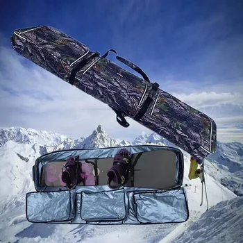 Профессиональное лыжное снаряжение Сноуборд Водонепроницаемые лыжные сумки для взрослых Рюкзак Одно плечо Большой Регулируемая длина Сумка для моноборда Изображение 2
