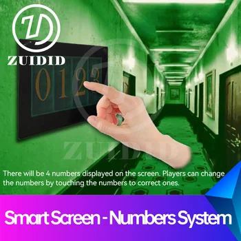 Реквизит квеста в реальной жизни Система номеров Smart Screen Numbers Отрегулируйте 4 числа на правые, чтобы разблокировать квест-игру ZUIDID Изображение 2