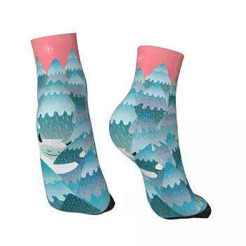 Смешные мужские носки для лодыжек Tree Hugger Harajuku Crazy Crew Носок Подарок Шаблон Печатный Изображение 2