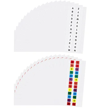  цветных книжных стикеров маленьких липких вкладок маркеров страниц блокнота алфавитных файловых гидов вкладок Изображение 2