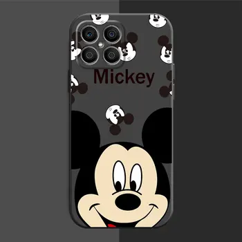 Черный мягкий чехол для телефона Honor X8a 4G X9a 5G X8 20 Magic4 Magic5 Pro 70 90 Lite X7 X6 4G 8X Disney Микки Маус Минни Чехол Изображение 2