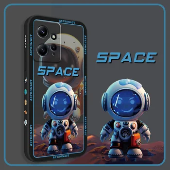Чехол для телефона патрульных астронавтов для Xiaomi Redmi Note 12 11 11S 10 10T 10S 9 9S 8 7 Pro Plus 4G 5G Жидкий силиконовый чехол Изображение 2